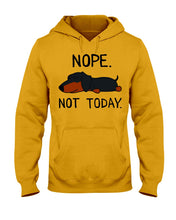 Load image into Gallery viewer, Nope Dachshund Not Today Hoodie