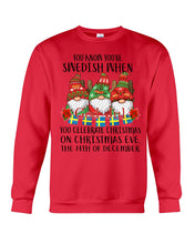 Load image into Gallery viewer, Swedish Christmas Gnome Cute Gift Tee Sweatshirt