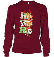 Load image into Gallery viewer, Santa Claus Ho Ho Ho Christmas Gift For Guinea Pigs Lovers Unisex Long Sleeve