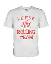 Load image into Gallery viewer, Lefse Rolling Team Cute Tee Guys V-Neck