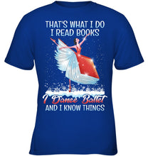Load image into Gallery viewer, Girl Loves Reading Book And Dance Ballet Gift For Girls T-Shirt Youth Tee