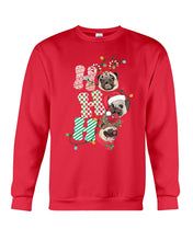 Load image into Gallery viewer, Pug Lover Christmas Hohoho Funny T-Shirt Sweatshirt