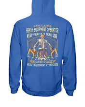 Load image into Gallery viewer, Heavy Equipment Operator Black T-Shirt Hoodie