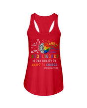 Load image into Gallery viewer, Science Stephen Hawking Quote Ladies Flowy Tank