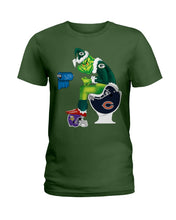 Load image into Gallery viewer, Grinch Green Bay Packers Funny Tee Ladies Tee