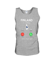 Load image into Gallery viewer, Finland Is Calling Funny Elf Christmas T-Shirt Unisex Tank Top