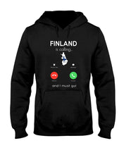 Load image into Gallery viewer, Finland Is Calling Funny Elf Christmas T-Shirt Hoodie