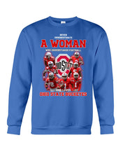 Load image into Gallery viewer, Woman Loves Ohio States Buckeyes American Football Ncaa 2019 T-Shirt Sweatshirt