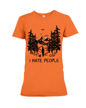 Load image into Gallery viewer, I Hate People Printing T-Shirt Ladies Tee