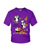 Load image into Gallery viewer, Penguin Happy Thanksgiving Gift For Kids Youth Tee