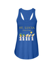 Load image into Gallery viewer, St Lucia Child Of Light God Jesus Christmas Gift Ladies Flowy Tank