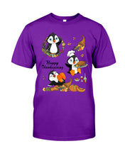 Load image into Gallery viewer, Penguin Happy Thanksgiving Gift For Kids Guys Tee