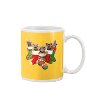 Load image into Gallery viewer, Yorkies In The Socks For Yorkie Lovers Christmas Gift Mug