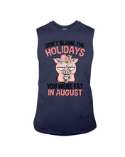 Load image into Gallery viewer, Funny Fat Pig Quote Custom T-Shirt For Friends Family Unisex Long Sleeve