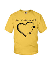 Load image into Gallery viewer, Just An Iowa Girl Youth Tee