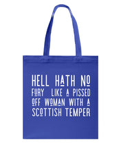 Load image into Gallery viewer, Scottish Woman Temper Scotland Lovers Basketweave Tote Bag