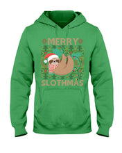 Load image into Gallery viewer, Merry Slothmas Christmas Gift For Kids Family Gift T-Shirt Hoodie