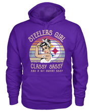 Load image into Gallery viewer, Steelers Girl Classy Sassy T-Shirt Hoodie