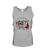 Load image into Gallery viewer, Funny Moose Wonderful Time Christmas Gift For Family Unisex Tank Top