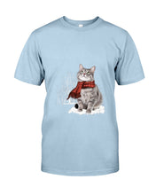 Load image into Gallery viewer, Cute Cat Christmas Gift For Cat Lovers Custom T-Shirt Guys Tee