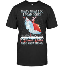 Load image into Gallery viewer, Girl Loves Reading Book And Dance Ballet Gift For Girls T-Shirt Unisex Long Sleeve