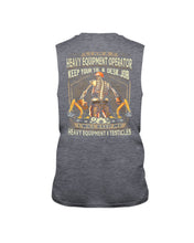 Load image into Gallery viewer, Heavy Equipment Operator Black T-Shirt Unisex Long Sleeve