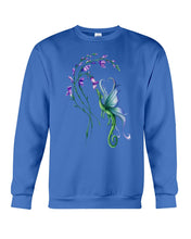 Load image into Gallery viewer, Dragon With Butterfly Wings Dragon Flowers Sweatshirt