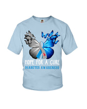 Load image into Gallery viewer, Hope For Cure Diabetes Awareness Youth Tee