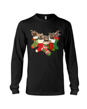 Load image into Gallery viewer, Yorkies In The Socks For Yorkie Lovers Christmas Gift Unisex Long Sleeve