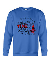 Load image into Gallery viewer, Funny Moose Wonderful Time Christmas Gift For Family Sweatshirt