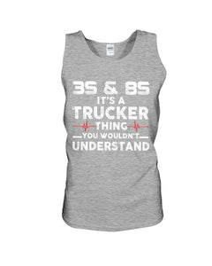 3S And 8S Trucker Lovers Black T-Shirt Unisex Tank Top