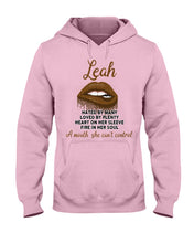 Load image into Gallery viewer, Leah A Mouth She Can't Control Quote Name T-Shirt Hoodie