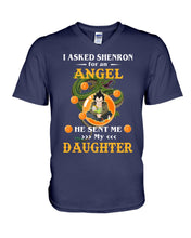 Load image into Gallery viewer, Dragon Ball Angel Daughter Black T-Shirt Guys V-Neck