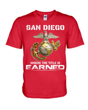 Load image into Gallery viewer, San Diego Gift For Your Friend T-Shirt Guys V-Neck