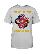 Load image into Gallery viewer, Earned By Few Envied By Many Black T-Shirt Guys Tee