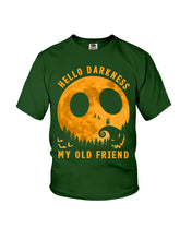 Load image into Gallery viewer, Darkness My Old Friend Halloween T-Shirt Youth Tee