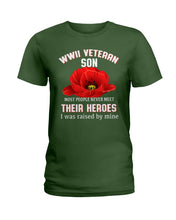 Load image into Gallery viewer, Wwii Veteran Son Gift For Veterab Mom Ladies Tee