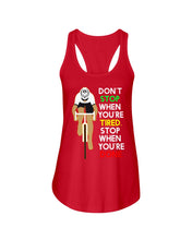 Load image into Gallery viewer, Cycling Don't Stop For Cyclist Ladies Flowy Tank