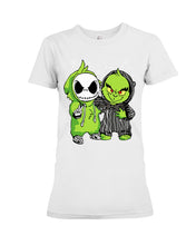 Load image into Gallery viewer, Cute Little Jack Skellington Grinch Best Friend Christmas Gift Shirt Ladies Tee
