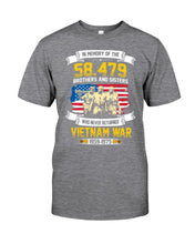 Load image into Gallery viewer, Vietnam Veteran 58.479 Vietnam War T-Shirt Guys Tee