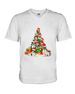 Jack Russell Christmas Gift For Christmas T-Shirt Guys V-Neck