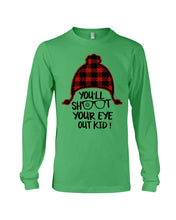 Load image into Gallery viewer, Funny Christmas T-Shirt Shoot Your Eye Out Unisex Long Sleeve