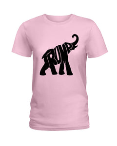 Elephant Trump Gift For American T-Shirt Ladies Tee