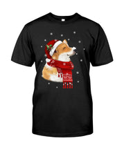 Load image into Gallery viewer, Corgi Christmas Gift Funny T-Shirt Basketweave Tote Bag