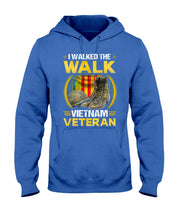 Load image into Gallery viewer, Walked The Walk Vietnam Veteran T-Shirt Hoodie