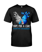 Load image into Gallery viewer, Hope For Cure Diabetes Awareness Ladies Tee