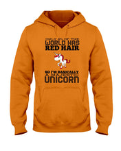 Load image into Gallery viewer, Redhead Unicorn Gift For Fans Funny T-Shirt Hoodie