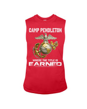 Load image into Gallery viewer, Camp Pendleton Earned Black T-Shirt Unisex Long Sleeve