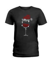 Load image into Gallery viewer, Christmas Gift For Wine Lovers Custom T-Shirt Ladies Tee