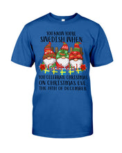 Load image into Gallery viewer, Swedish Christmas Gnome Cute Gift Tee Guys Tee